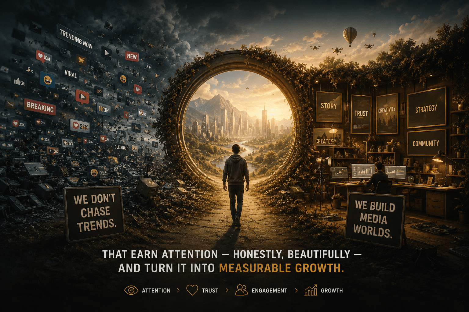 From trend chaos to built media worlds — the CELIA MEDIA manifesto as one scene